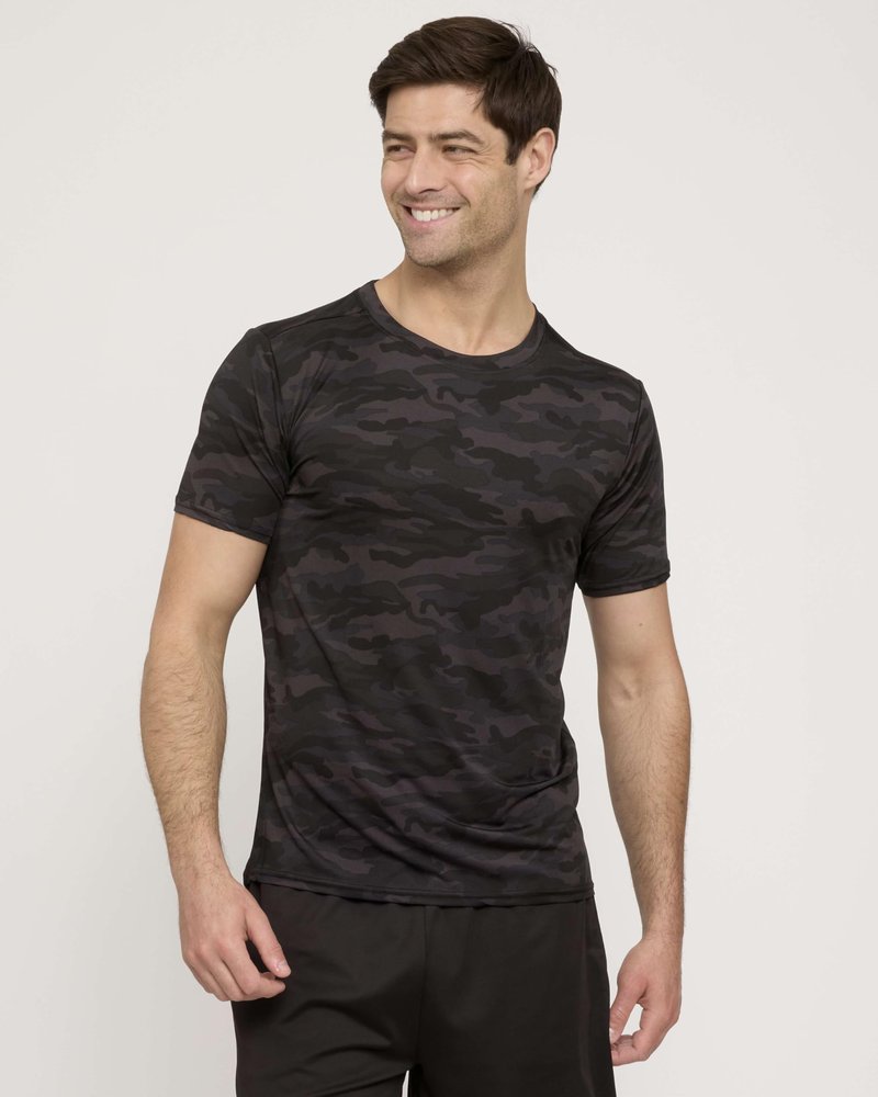Real Essentials 5 Pack: Men's Dry-Fit Short Sleeve Crew Neck T Shirts Fitness Running Gym Workout Cool Exercise Athletic Tee, Set 17, X-Large