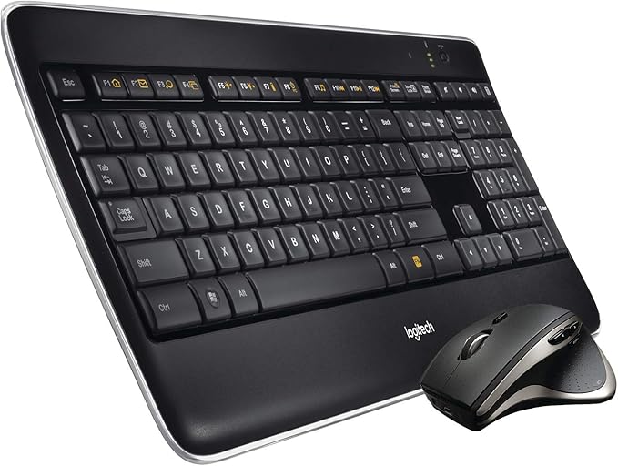 Logitech Wireless Performance Combo MX800, Backlit Keyboard, Wireless USB Mouse for PC