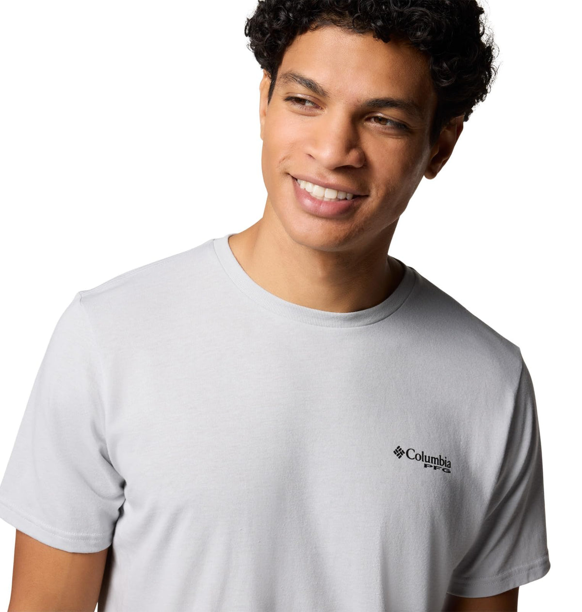 Columbia Men's PFG Fish Flag II Short Sleeve, Cool Grey/Black Gradient, X-Large