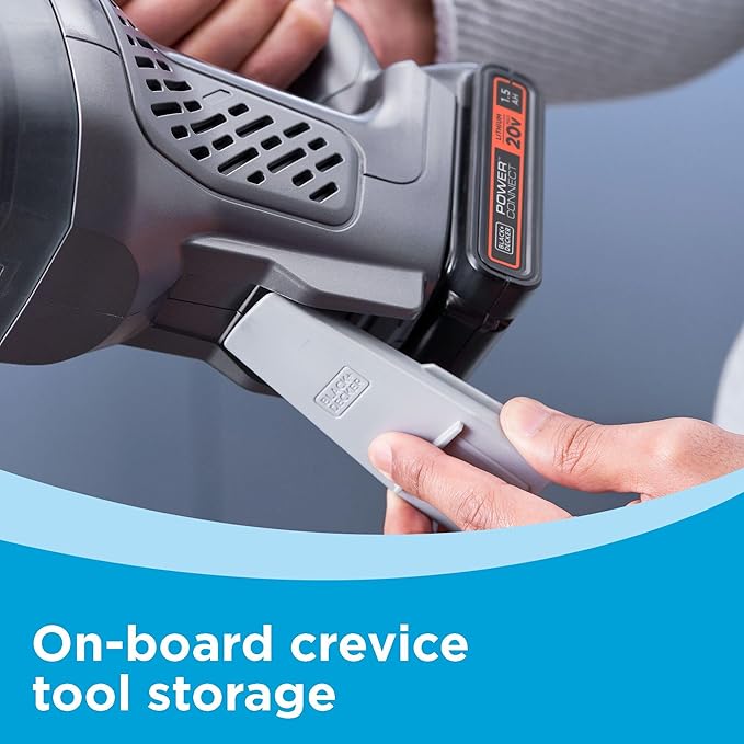BLACK+DECKER 20V MAX POWERCONNECT Handheld Vacuum, Cordless, Battery Not Included, Bare Tool Only (BCHV001B)