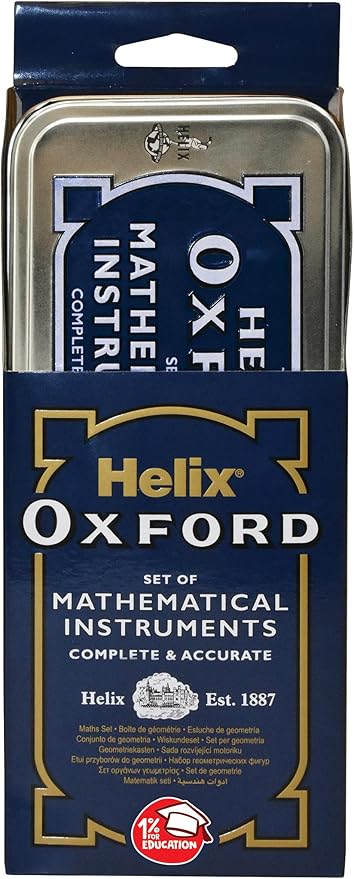 Helix Oxford Maths Set with Storage Tin