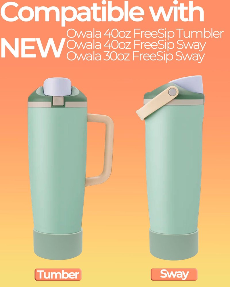 Kaitiaki Silicone Boot for Owala 30oz & 40oz FreeSip Sway Bottles & Tumblers - Non-Slip, Scratch-Resistant, Stability Enhancer, Available in 18 Colors (Sugar High)