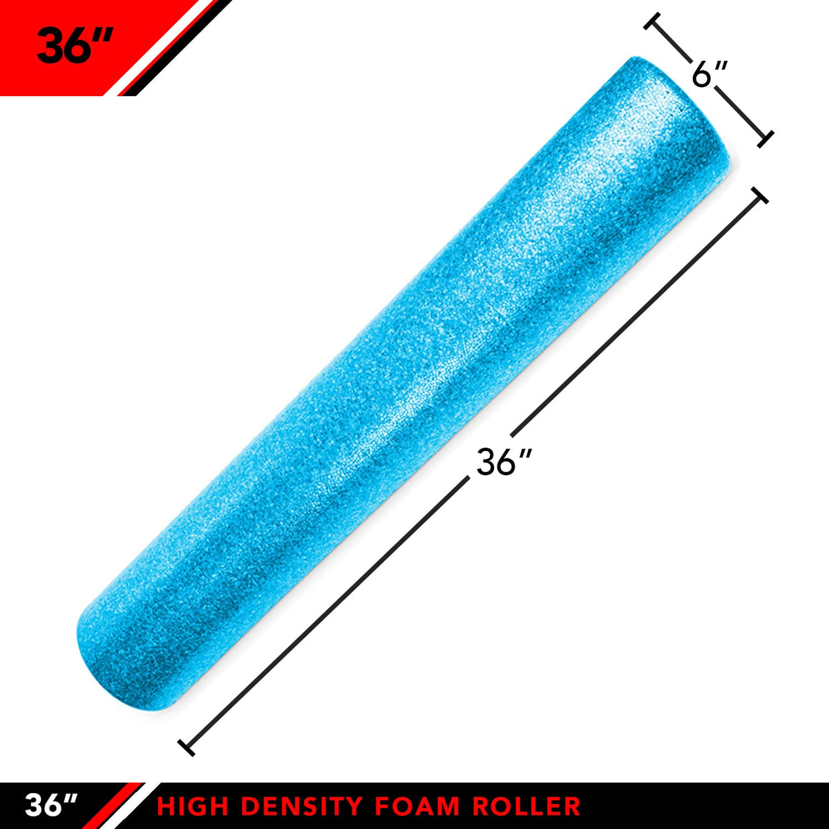JFIT High Density Foam Roller, Black (New), 36-Inch