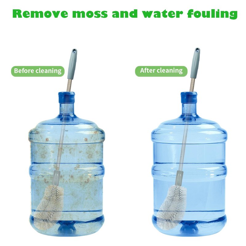 2-Pack Bucket Brush, Kettle Brush, Cleaning Extra Long Bottles, Gallon Jug Cleaner, Water Bottle Cleaner.