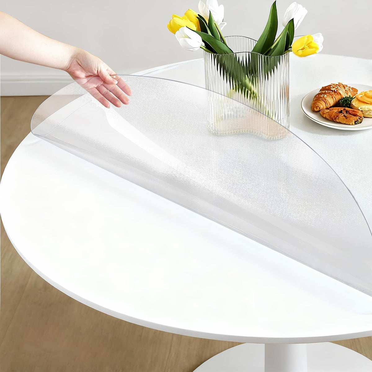 ProsperJoyChant 40x60in Frosted PVC Table Protector 1.4mm Waterproof Pad