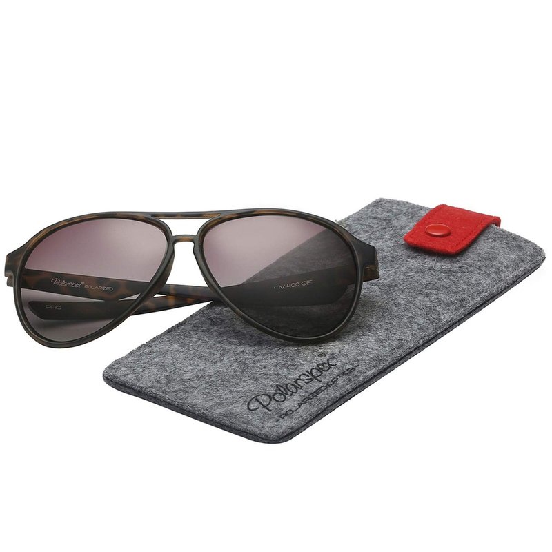 PolarSpex Aviator Sunglasses for Men & Women - Bendable and Polarized Retro Sunglasses - Fashionable Men Shades