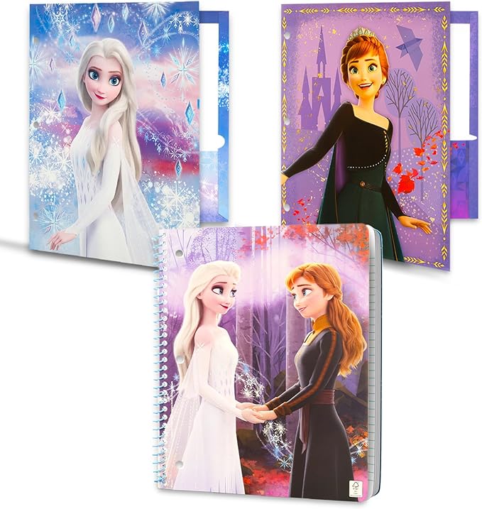 Disney Innovative Designs Frozen 2 Kids School Supplies Set with Pencil Case, Pencils, Notebook - 11 Pcs