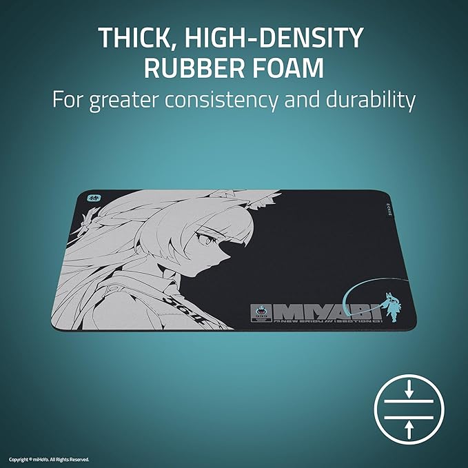 Razer Gigantus V2 Soft Gaming Mouse Pad (Medium): Textured Micro-Weave Cloth Surface - Thick, High-Density Rubber Foam - Anti Slip Base - Zenless Zone Zero Edition