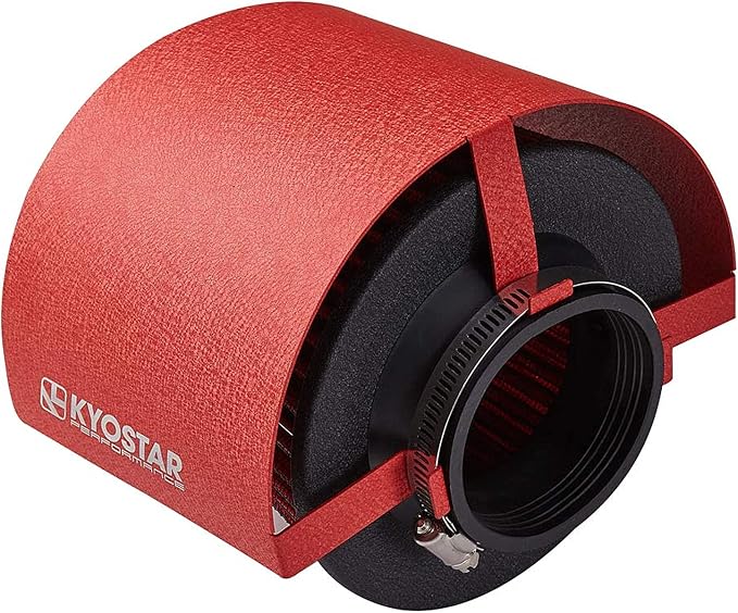 Kyostar Universal Steel Air Filter Heat Shield Cover Burning Air Intake Filter