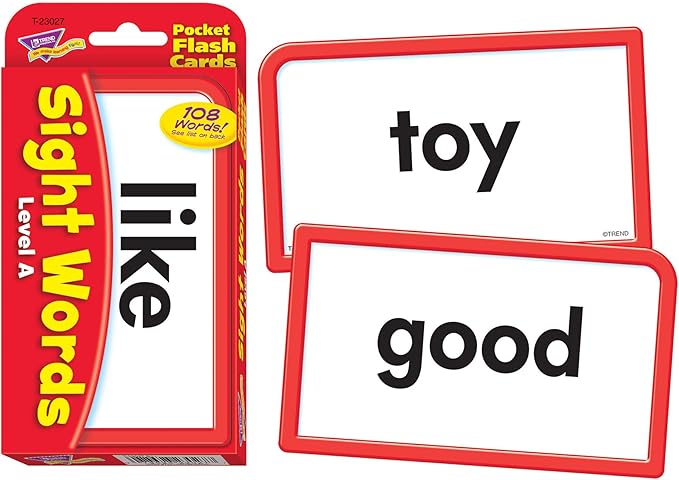 Trend Enterprises Sight Words Bundle - Pocket Flash Cards Set - for Home, Travel, Classroom