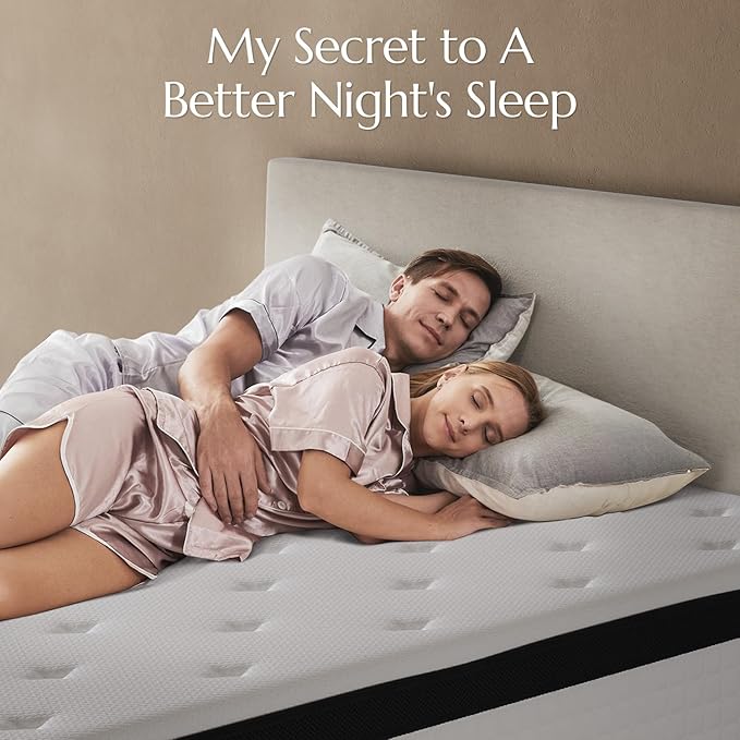 Full Size Mattress 12 Inch Deluxe Hybrid Mattresses Without Fiberglass, Medium Firm with Cooling Gel Memory Foam and Pocket Coil for Pressure Relief, Motion Isolation, Edge Support, CertiPUR-US