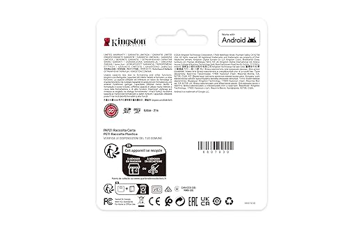 Kingston 256GB Canvas Select Plus microSD Card | Up to 150MB/s | Class 10, UHS-I, U1, V10, A1 | SDCS3/256GB