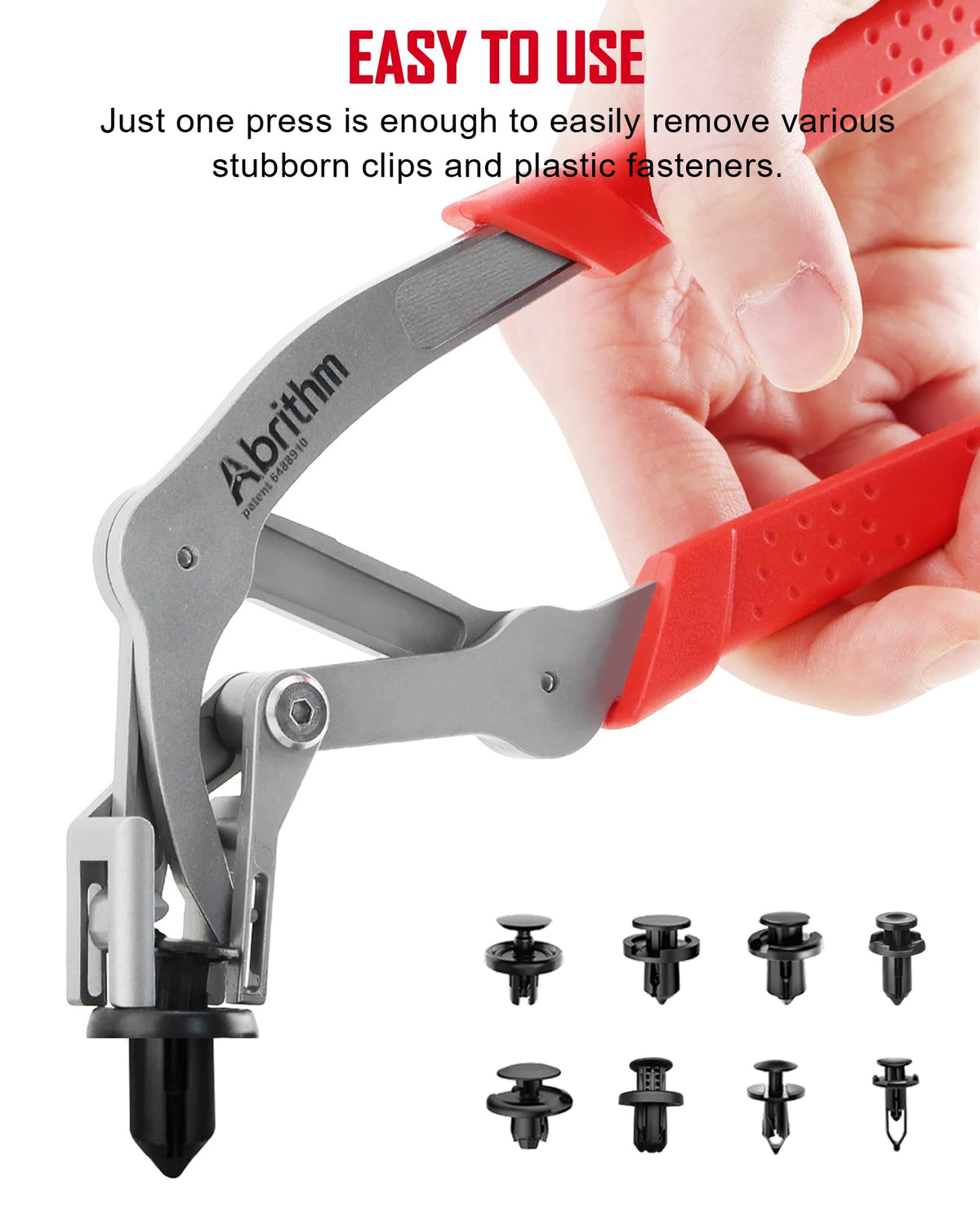 Car Clip Pliers, Professional Auto Clip Removal Pliers Tool, Panel Clip Removal Tool for Automotive Plastic Fasteners, Push Pin & Door Trim Disassembly Without Damage