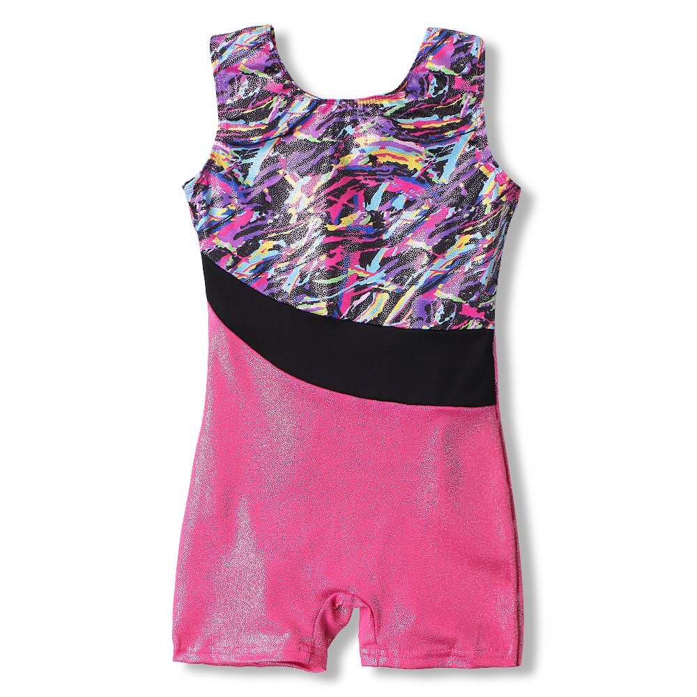 HOZIY Gymnastics Leotards for Big Girls Size 11-12 Years Old Hot Pink Unitards Leotards for Girls Gymnastics Size 12-14