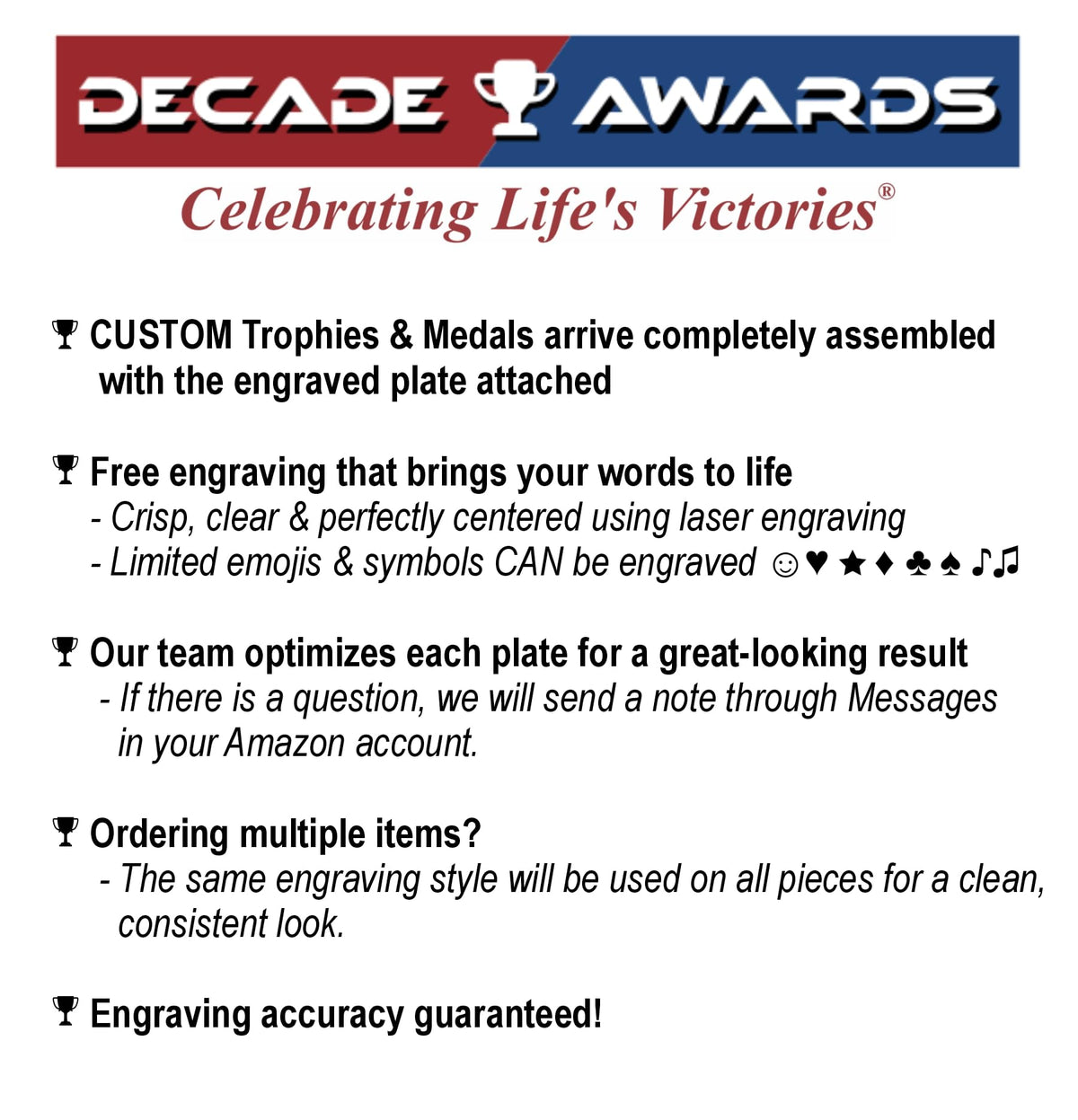 Decade Awards Personalized Female Champion March Madness Trophy - Custom Engraved Warrior Woman Award - Tournament Bracket Winner or Champion Recognition - Customize Now (MM-6.75 Inch)