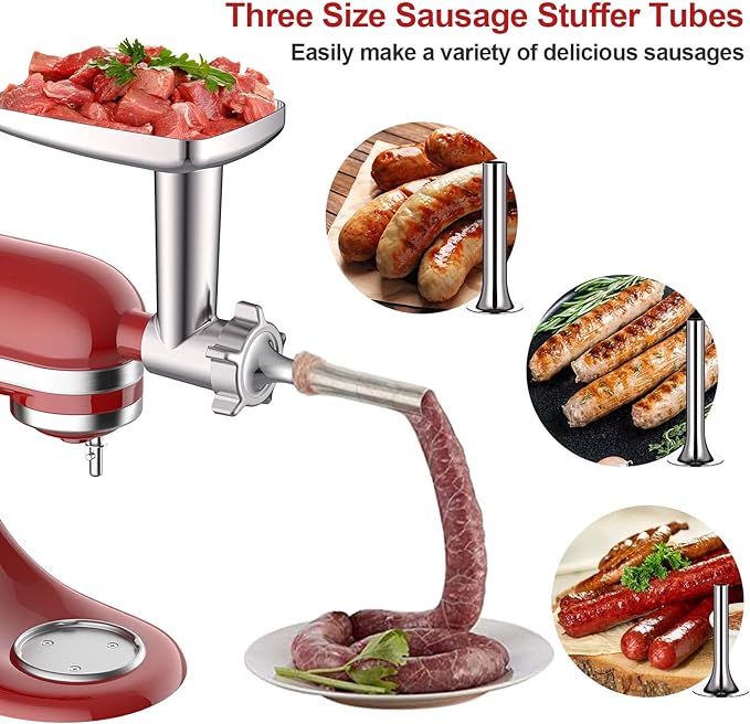 COFUN Meat Grinder & Slicer Shredder Attachments for KitchenAid