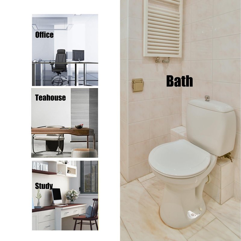 2 Pcs Ceramic Bird Toilet Floor Bolt Caps, Cute Animal Toilet Bolt Covers Decorative for Bottom, Decorative Bathroom Easy Installation（Bird-White01