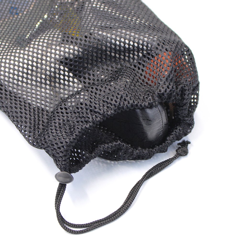 KisSealed 4 PCS Multi Purpose Nylon Mesh Drawstring Storage Ditty Bags for Travel & Outdoor Activity