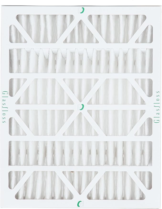 Glasfloss 20x25x4 MERV 10 4" Inch Pleated Air Filters Box of 3. Actual Size: