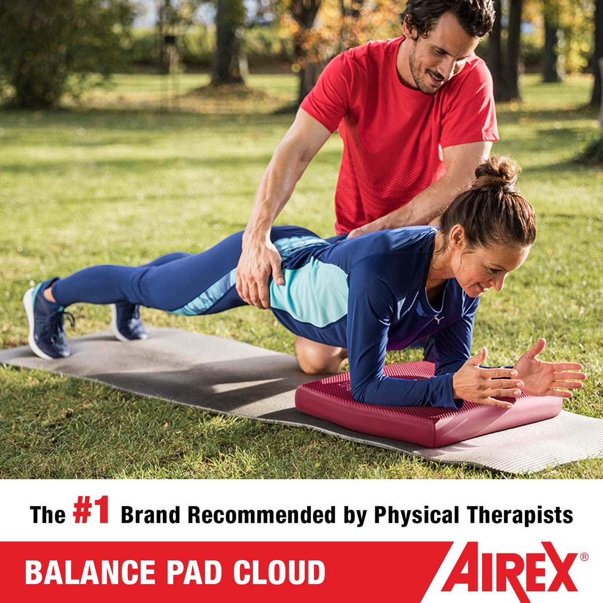 AIREX Balance Pad Cloud – Stability Trainer for Balance, Stretching, Physical Therapy, Exercise, Mobility, Rehabilitation and Core Training Non-Slip Closed Cell Foam Premium Balance Pad