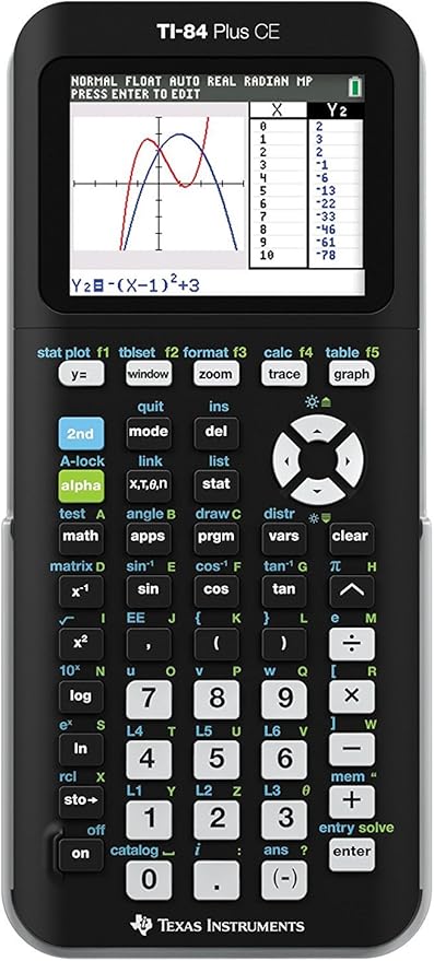 Texas Instruments TI-84 Plus CE Graphing Calculator, Black