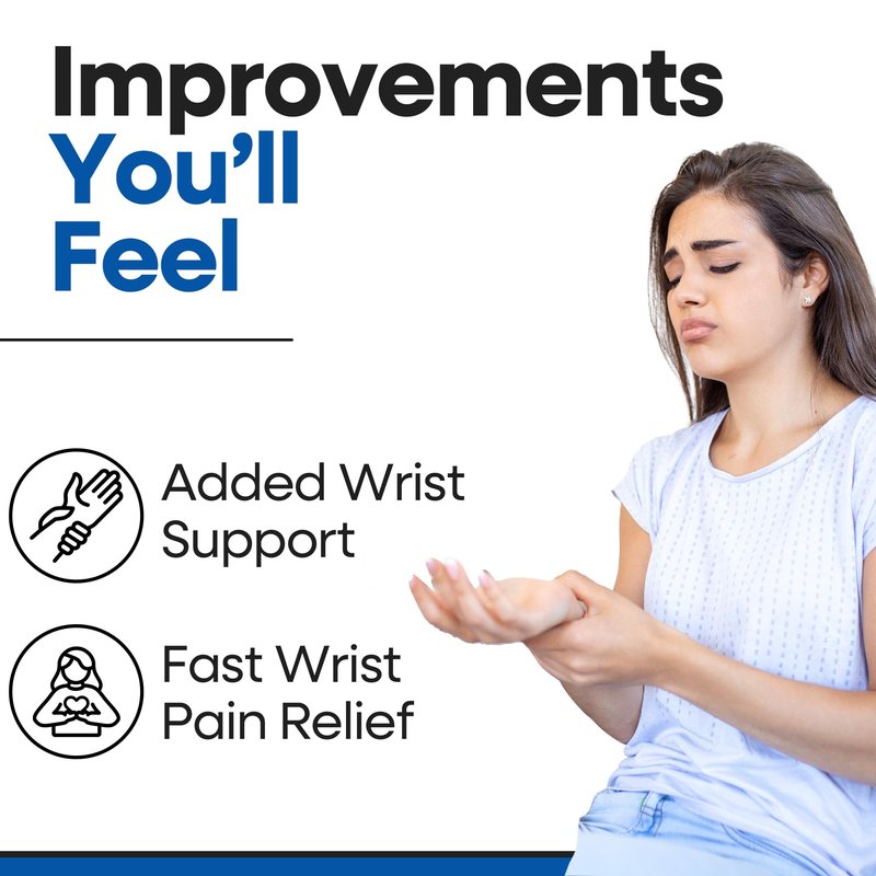 Wrist Wrap Compression Wrist Brace For TFCC Tears | Carpal Tunnel Pain & Tendonitis Relief | Padded Hole For Ulnar | Wrist Support For Working Out | Wrist Wraps for Men Women | Fits Both Wrists