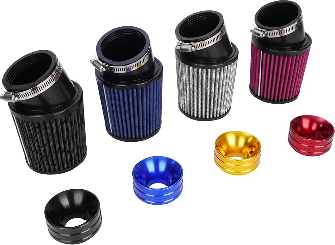 High Performance Upgraded 62mm Air Filter Adapter Intake and Spark Plug Kit