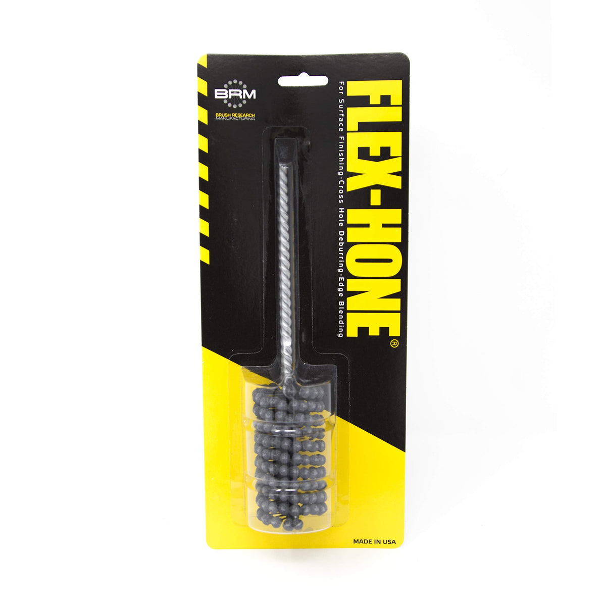 Brush Research BC11212 FLEX-HONE®, 1-1/2" (38mm) Diameter, 120 Grit, Silicon Carbide, For Mild Steel, Stainless Steel, Cast Iron and Softer Ferrous Materials