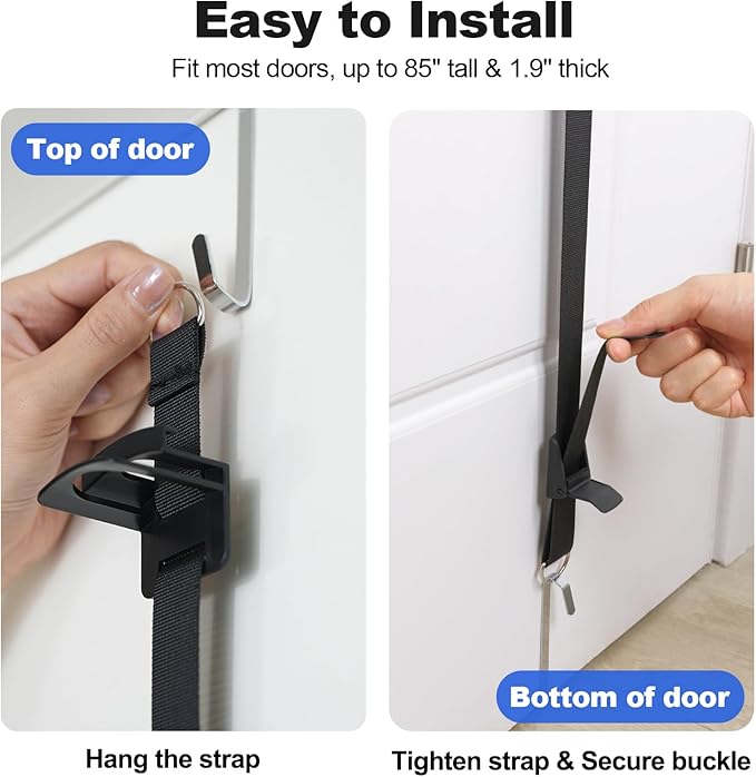 Aoodaily Hat Rack for Door - Two-Way Hanging Caps with Display Hooks and Hanger, Hat Organizer for Baseball Caps, Over the Door Hat Storage Organizer for Bedroom, Entrance or Garage Doors - 1 Pack