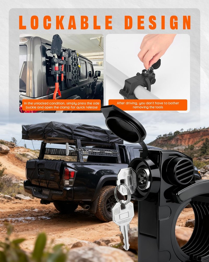 ADTOPI Shovel Mount with Lock (2 Pack)