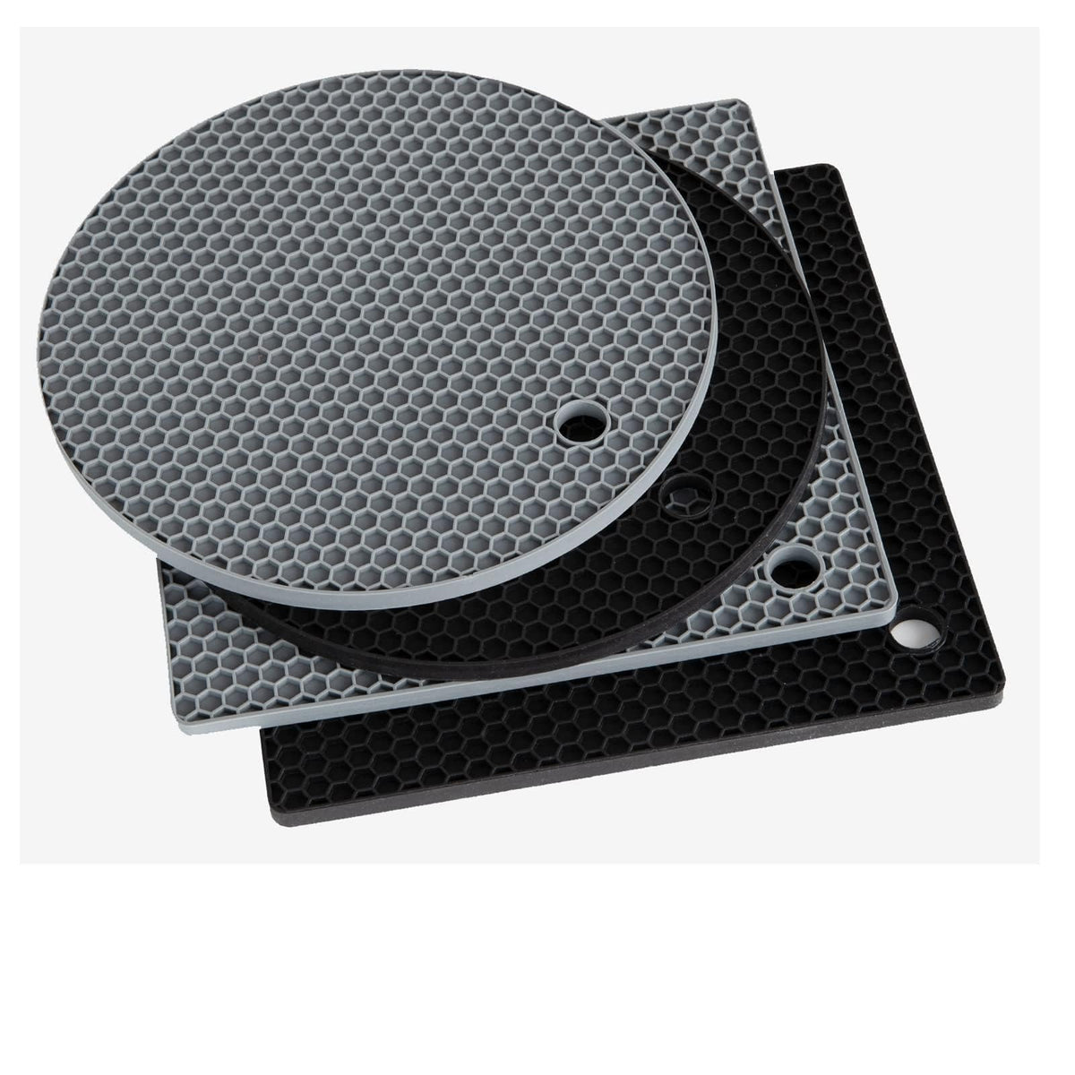 Joyhalo 4 Pack Silicone Trivet for Hot Dishes