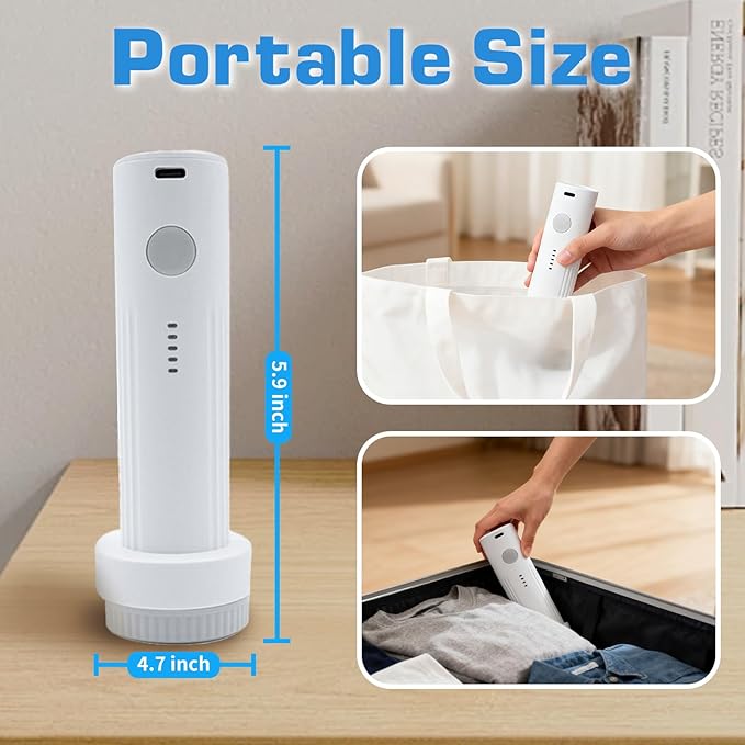 SIHUADON 15PCS Travel Vacuum Bags With Portable Electric Pump