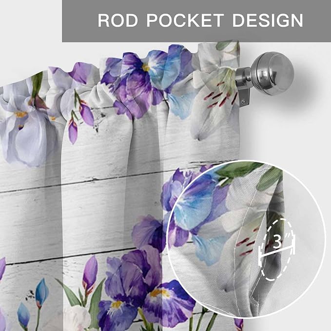 Spring Flowers Curtain Valances