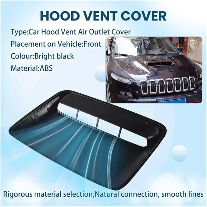 Car Universal Hood Vent Air Outlet Cover Compatible