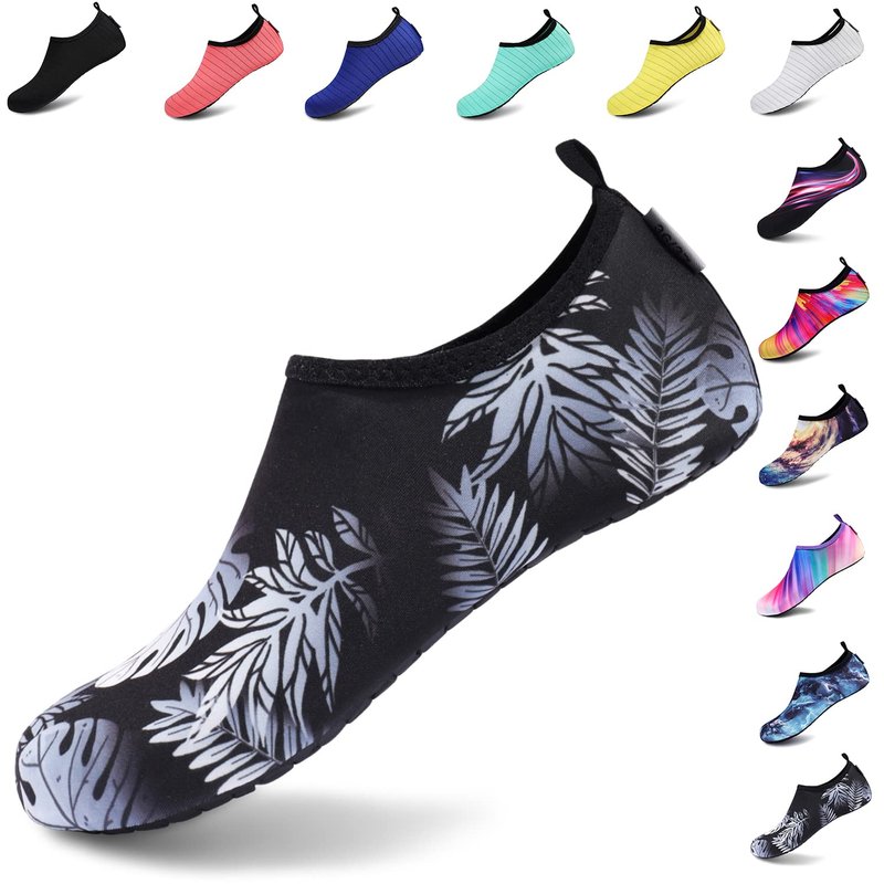 VIFUUR Water Sports Unisex Shoes Black/Leaf - 12.5-13 W US/ 11-11.5 M US (44-45)