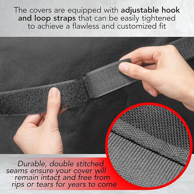 GrillTough Heavy Duty BBQ Grill Cover for Outdoor Grill, 30 Inch – Waterproof, Weather Resistant, UV & Fade Resistant with Adjustable Straps – Gas Grill Cover for Weber, Charbroil, etc. Charcoal