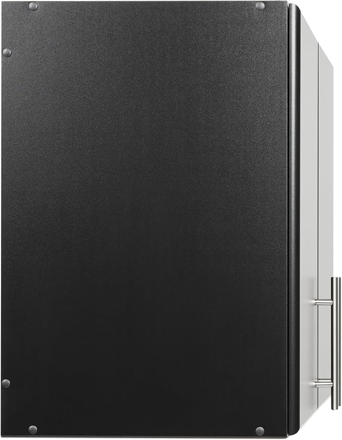 Prepac Elite 32” 2-Door Storage Cabinet, Wall Mounted Laundry, Kitchen & Garage Storage Cabinet with Adjustable Shelf, 32”W x 24”H x 16”D, Black