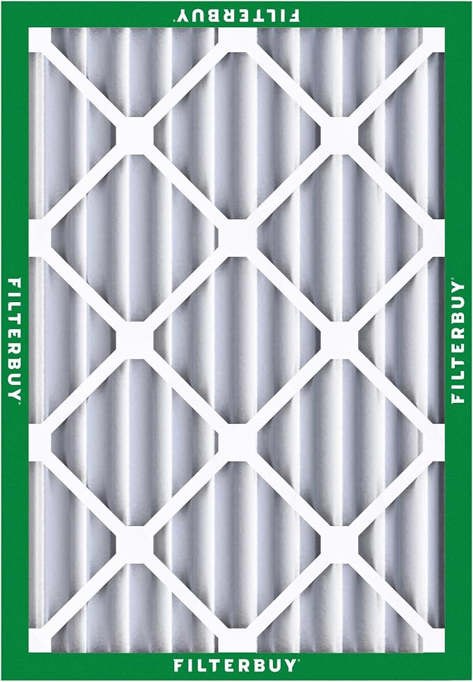 Filterbuy 14x20x4 Air Filter MERV 8 Essential Dust & Allergy Defense,