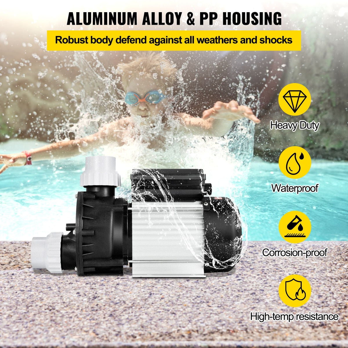750W 1HP Water Pump for Swimming Pools