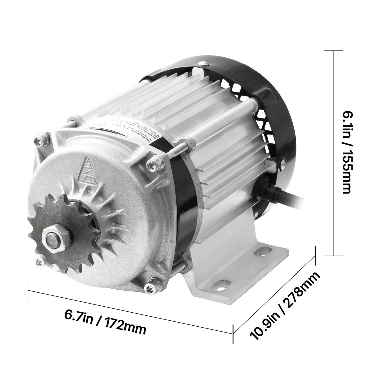 750W Electric Brushless DC Motor Kit - 48V 2700rpm Motor with Upgraded Speed Controller for Go Karts E-Bike Motorcycle Scooter
