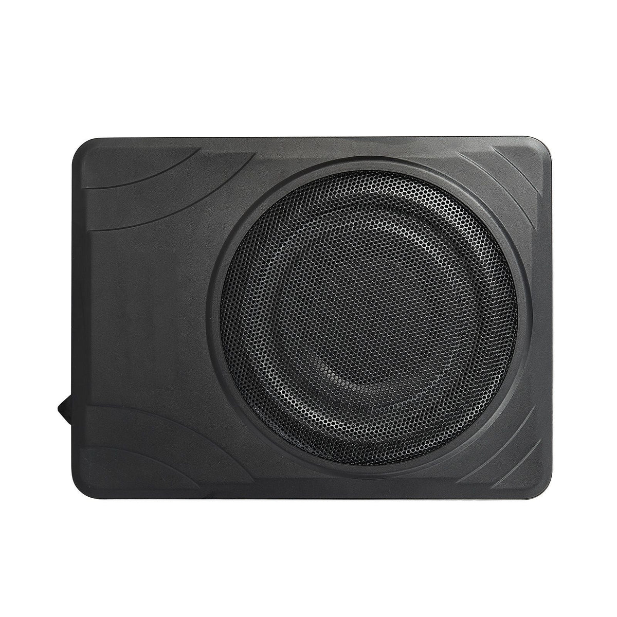8" 300W Underseat Car Subwoofer, Slim Powered Car Subwoofers Under the Seat, Low Profile Audio Sub Built-in Amplifier, High/Low Level Input & Volume Controller for SUVs, Car, Truck, RV