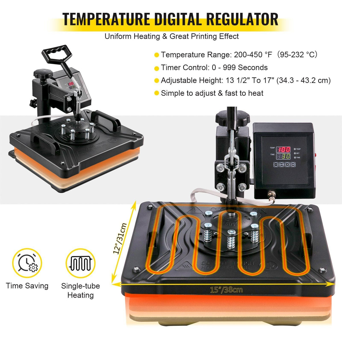 8 In 1 Heat Press Sublimation Machine & 28" Vinyl Cutter Cutting Plotter