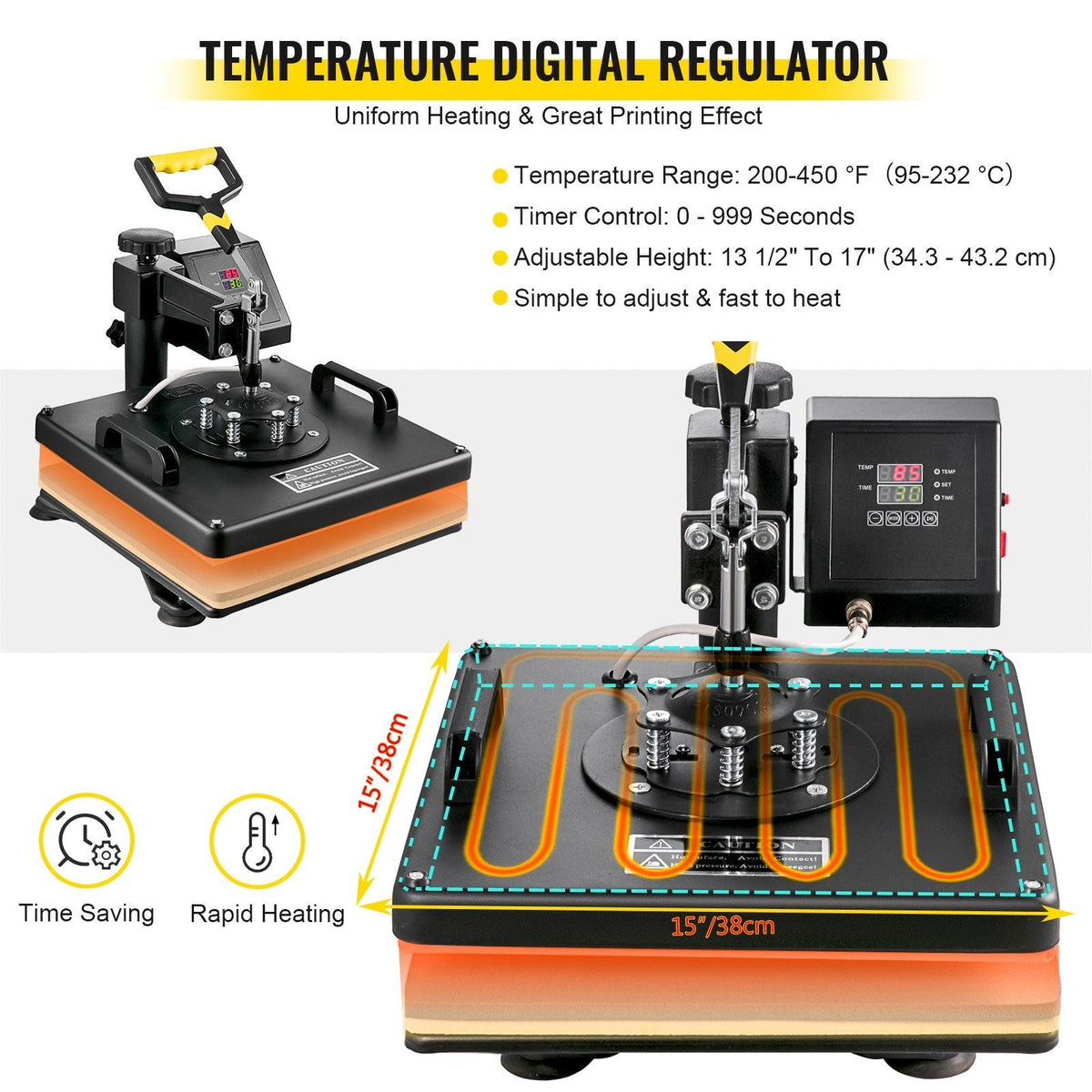 8 In 1 Heat Press Sublimation Machine & 28" Vinyl Cutter Cutting Plotter