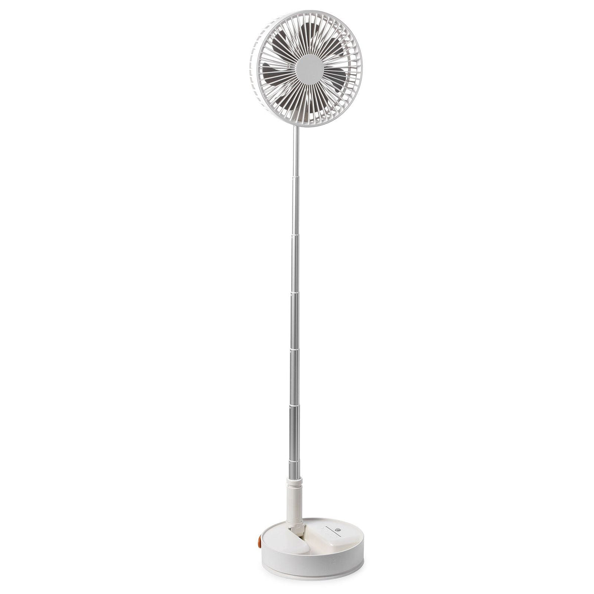 8 Inch Foldable Oscillating Standing Fan with Remote Control, 4 Speed Adjustable Portable Desk Quiet Fan, 7200mah Rechargeable USB Small Fan, Folded Rotating Floor Fan for Bedroom Office Travel