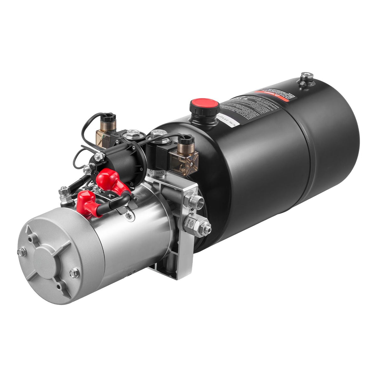 8 Quart Hydraulic Power Unit, Double Acting Dump Trailer Pump, 3200 PSI Max Relief Pressure & 0.91 GPM Flow Rate, DC 12V Hydraulic Pump with Metal Reservoir for Dump Trailer Car Lifting
