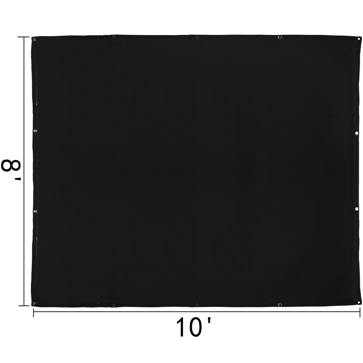 8 x 10 Ft Welding Blanket Black Fiberglass Blanket Portable Fiberglass Fire Retardant Blanket Welding Mat Welding Fireproof Thermal Resistant Insulation With Carry Bag