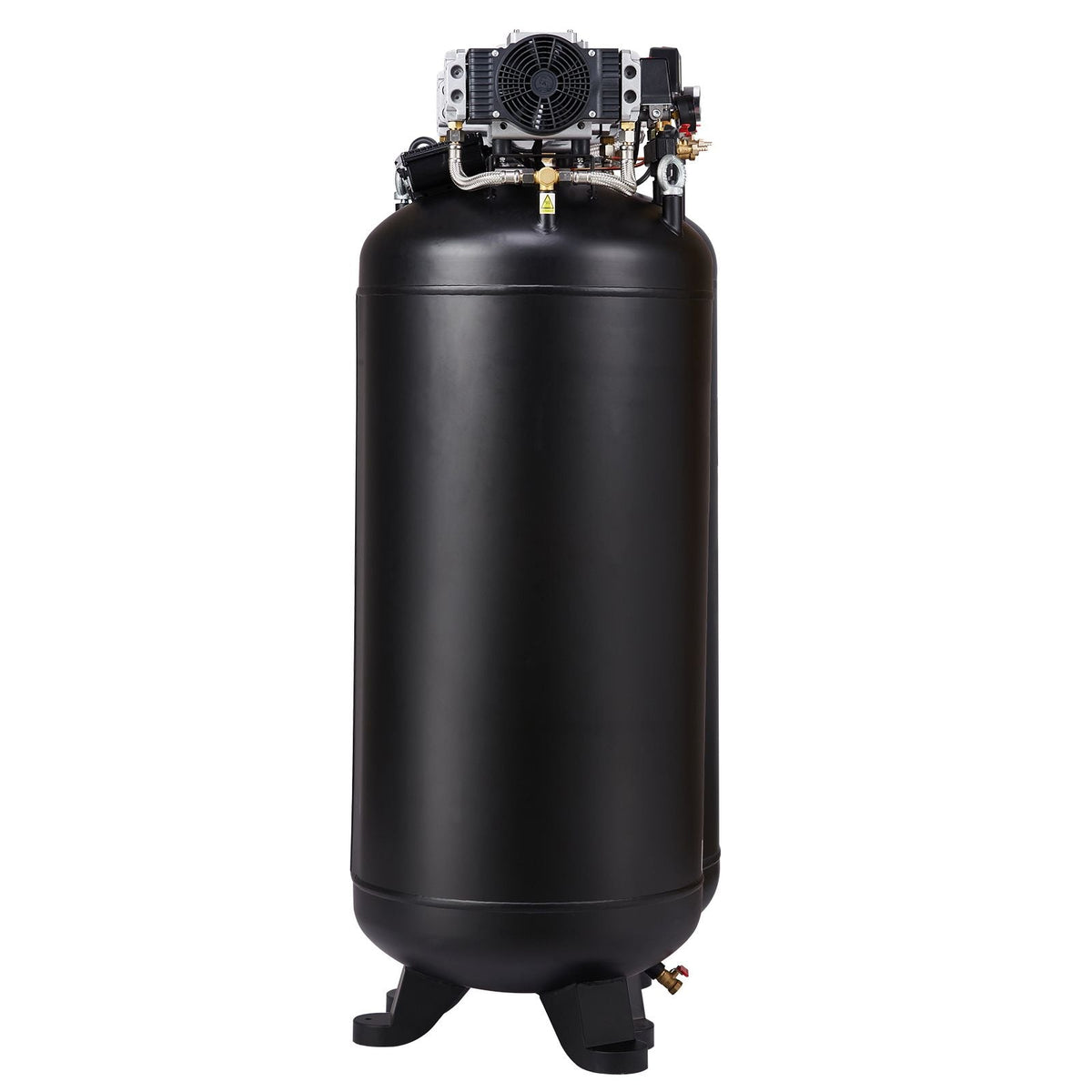 80 Gallon Air Compressor, 6.5HP 15.5SCFM@90 PSI, 145PSI Oil Free Stationary Air Compressor Tank, 86dB Ultra Quiet Compressor for Industrial Manufacturing, Construction Sites, Auto Repair