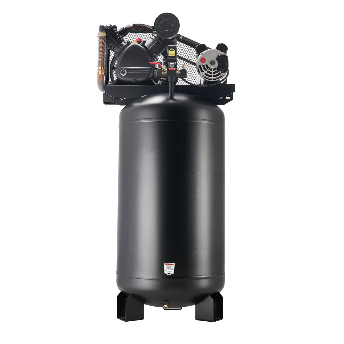 80 Gallons Heavy-Duty Air Compressor, 5HP 10 SCFM at 90PSI Air Compressors Max 175PSI Pressure, Oil-Lubricated Compressor Tank for Industrial Manufacturing, Large Workshops (230V 60Hz, No-Plug)