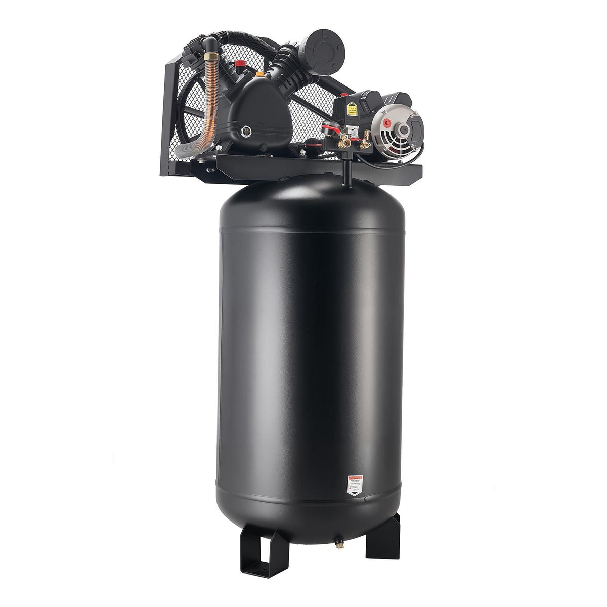 80 Gallons Heavy-Duty Air Compressor, 5HP 10 SCFM at 90PSI Air Compressors Max 175PSI Pressure, Oil-Lubricated Compressor Tank for Industrial Manufacturing, Large Workshops (230V 60Hz, No-Plug)