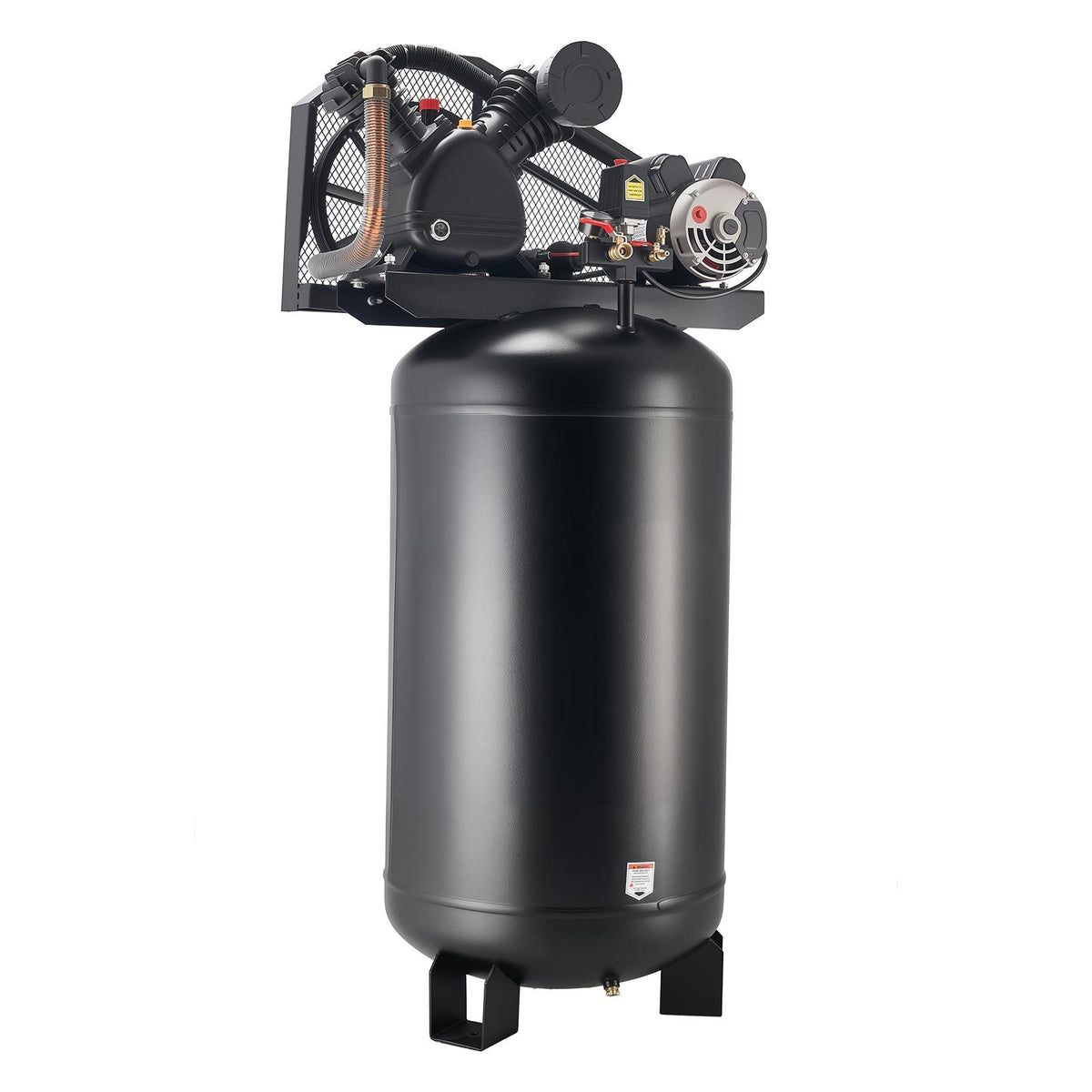 80 Gallons Heavy-Duty Air Compressor, 5HP 10 SCFM at 90PSI Air Compressors Max 175PSI Pressure, Oil-Lubricated Compressor Tank for Industrial Manufacturing, Large Workshops (230V 60Hz, No-Plug)